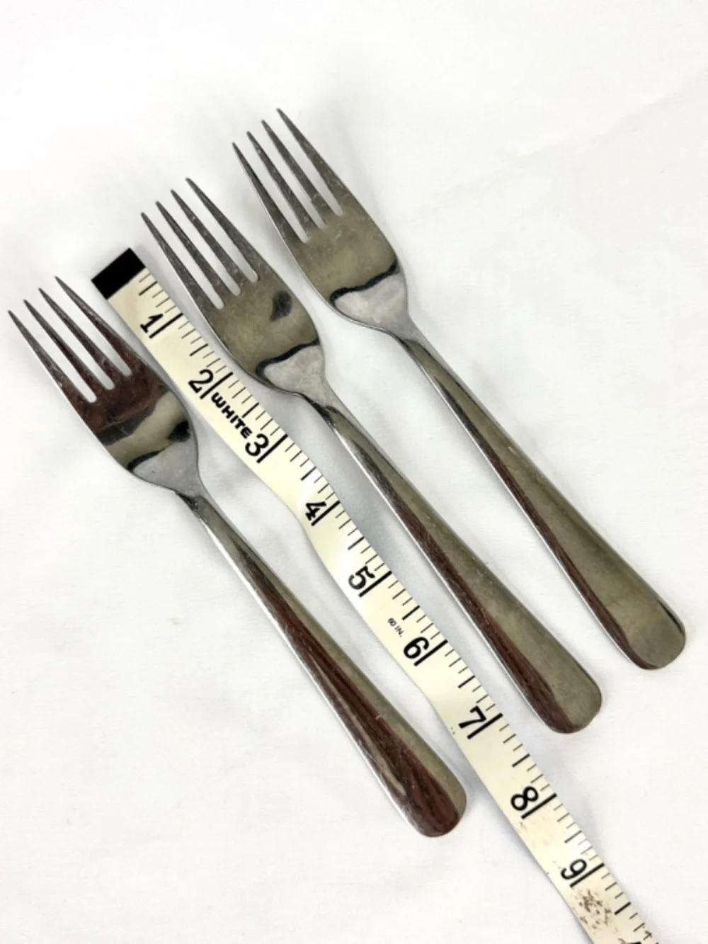 Ikea Dragon 3 Dinner Forks Stainless Steel China 7.5 inches Long Thanksgiving